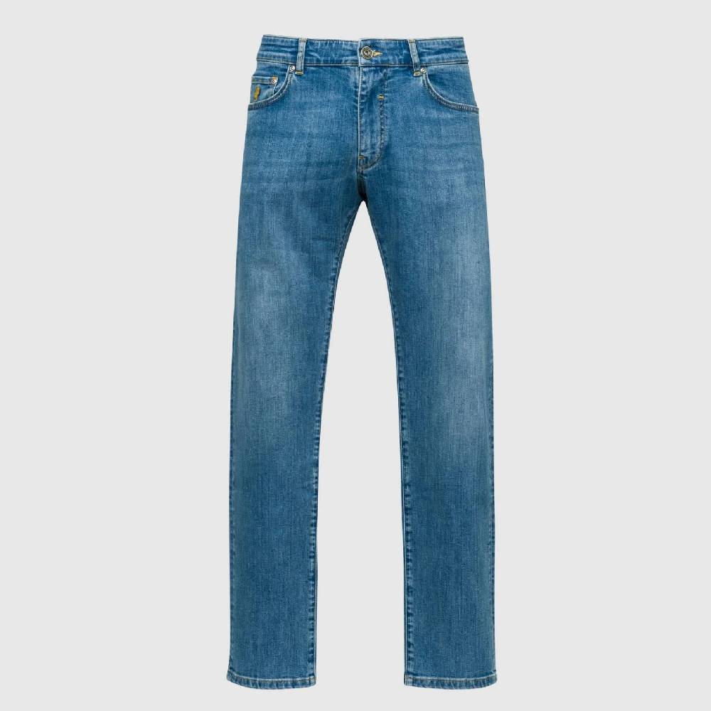 MCS Cinque tasche denim chiaro stretch mcs regular fit Sottocosto