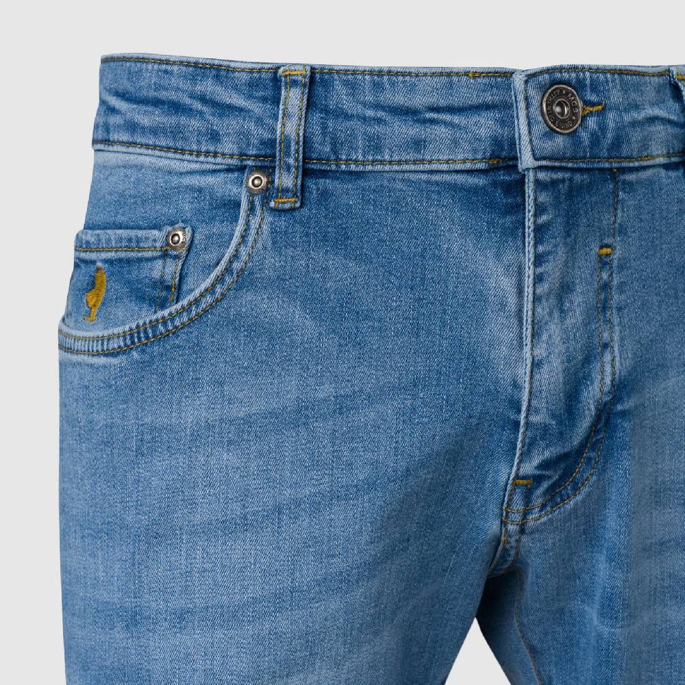 MCS Cinque tasche denim chiaro stretch mcs regular fit Sottocosto
