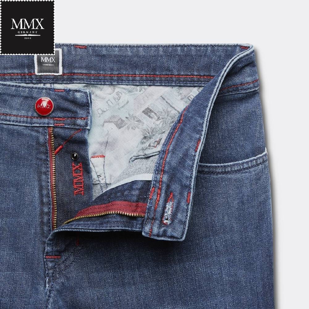 MMX Germany Jeans blu stone mmx denim stretch slim fit Novità