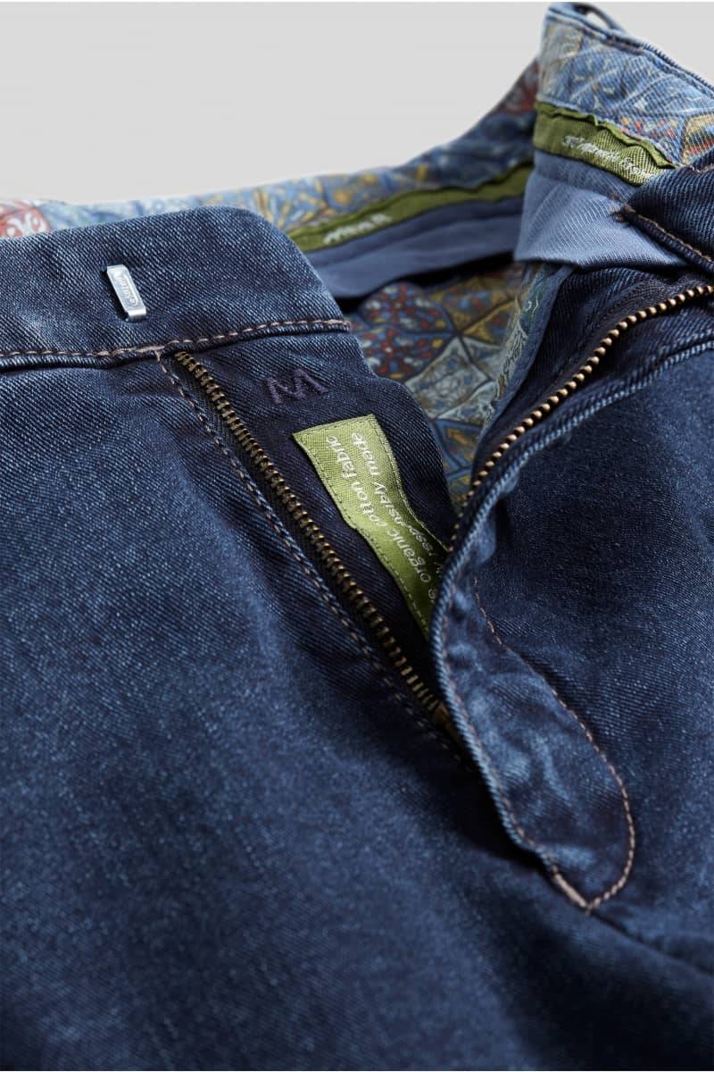 Meyer Pantalone meyer in denim blu stone super stretch regular fit Outlet