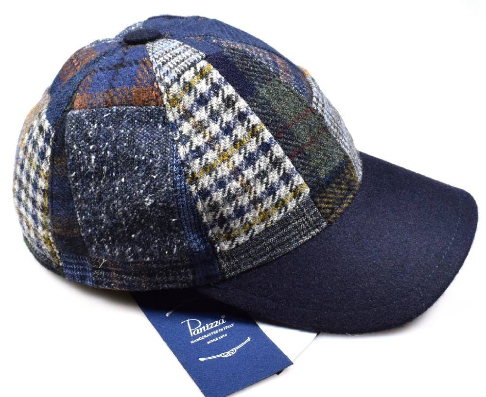 Panizza Cappello baseball panizza patchwork multicolor con paraorecchie In Vendita