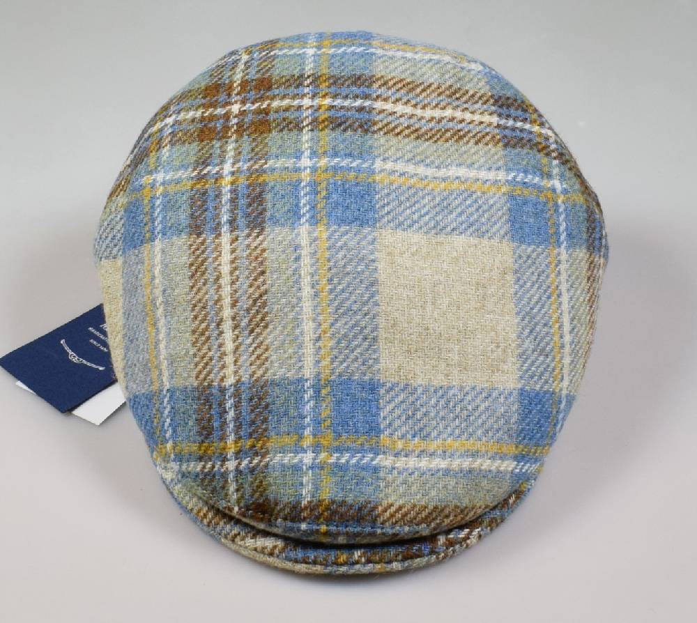 Panizza Berretto panizza peaked british in lana tartan beige Offerte