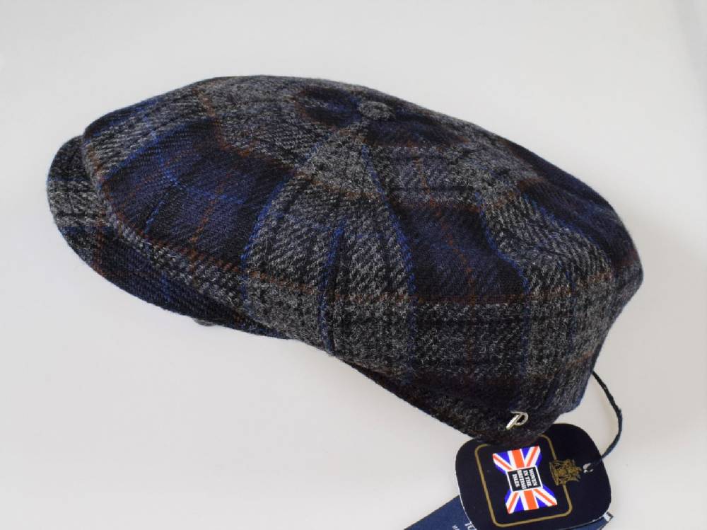 Panizza Cappello panizza fantasia british blu a quadri peaky blinders Italy