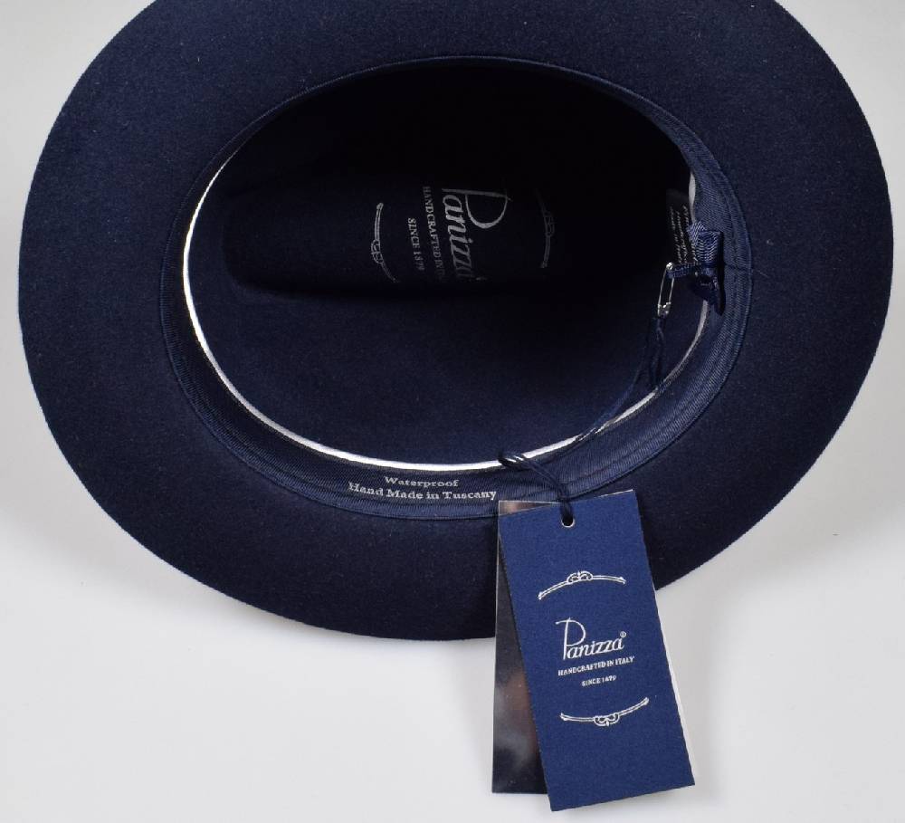 Panizza Cappello classico in feltro panizza nero waterproof In Linea