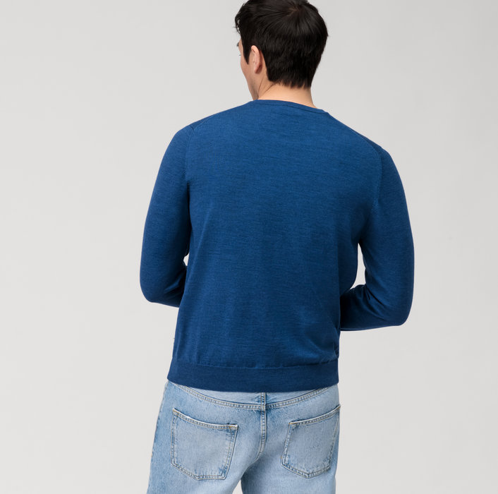 Olymp Girocollo olymp blu marine lana merinos regular fit Promozione Limitata