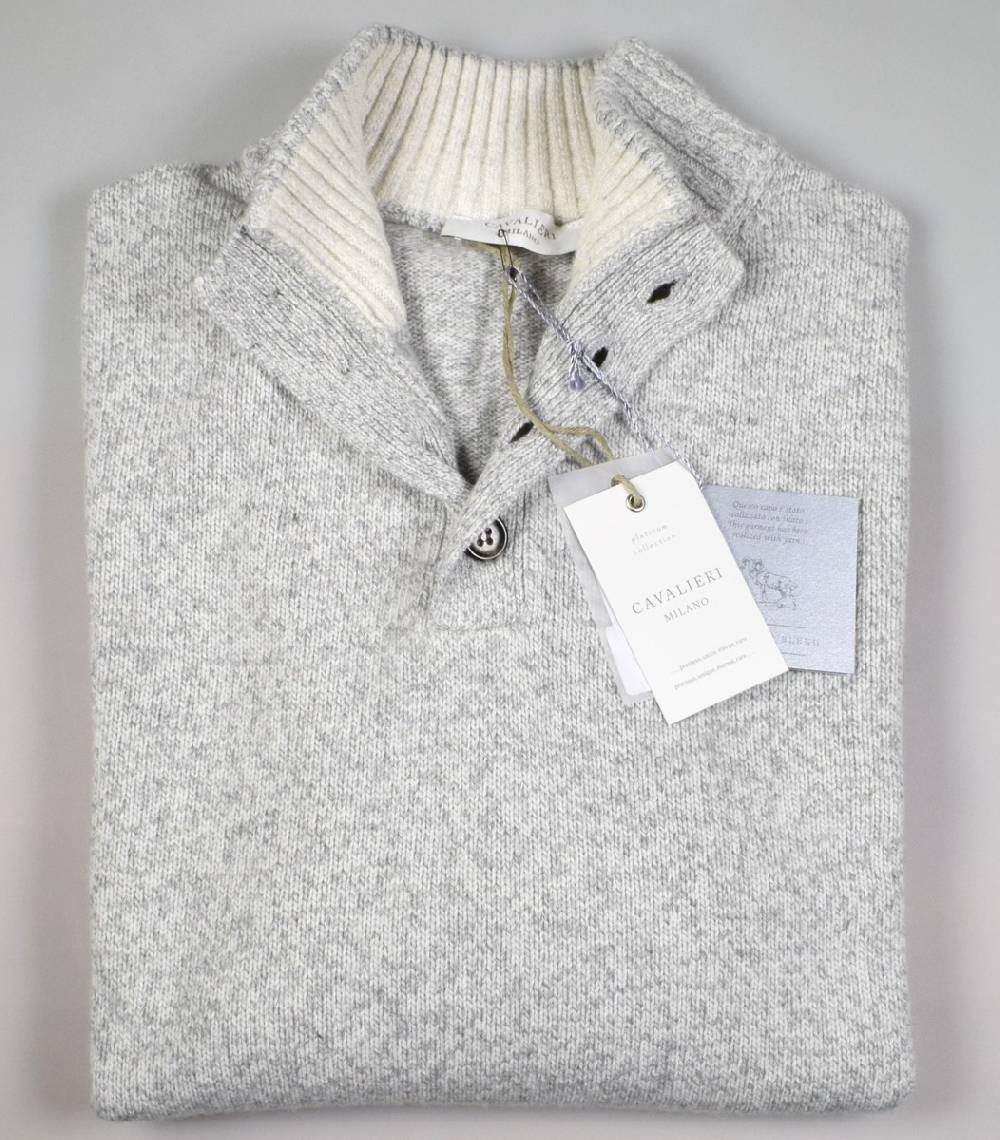 Cavalieri Milano Maglione lupetto con bottoni cavalieri milano misto cashmere Affare Del Giorno