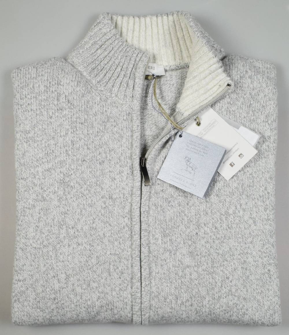 Cavalieri Milano Cardigan giacca con zip misto cashmere cavalieri milano Convenienza