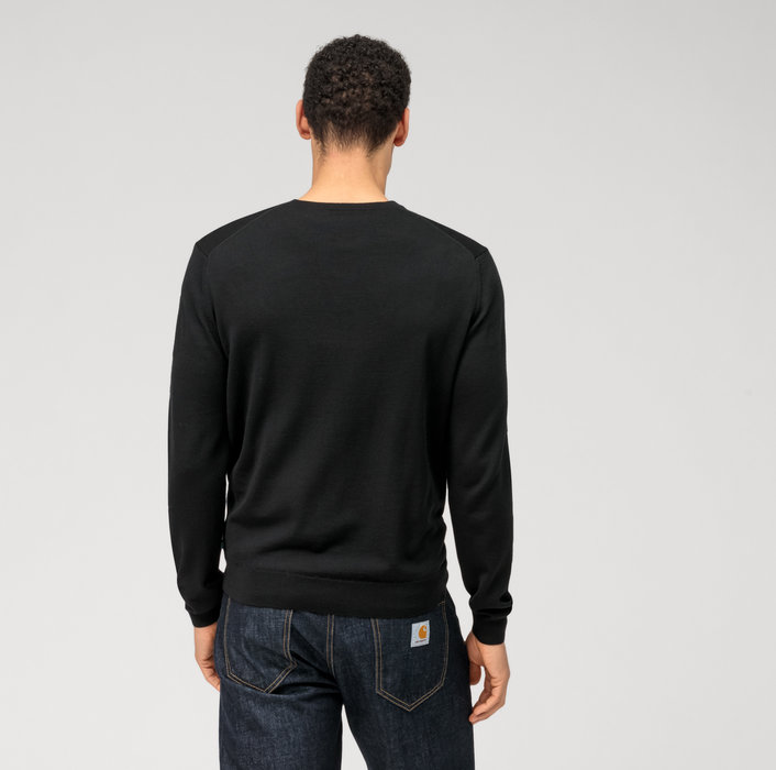 Olymp Pullover scollo a v nero olymp regular fit Outlet