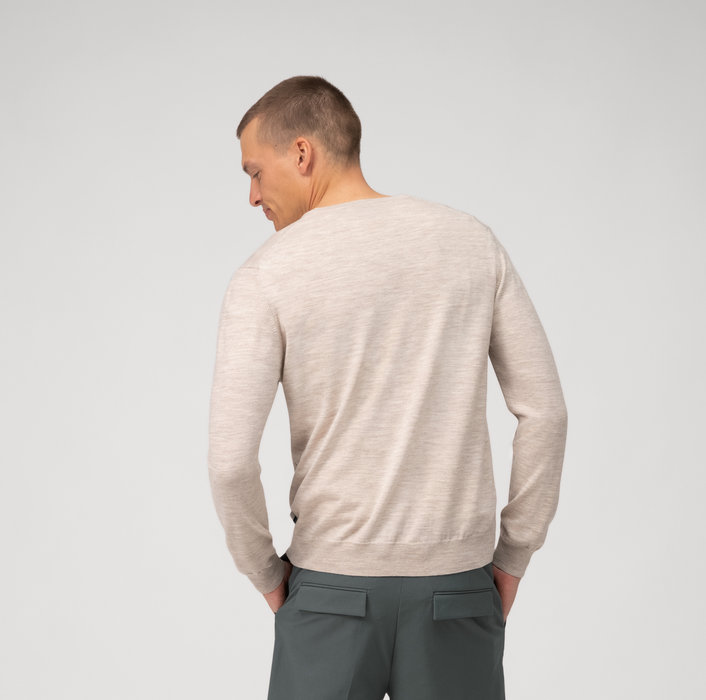Olymp Pullover scollo a v beige olymp regular fit Offerte