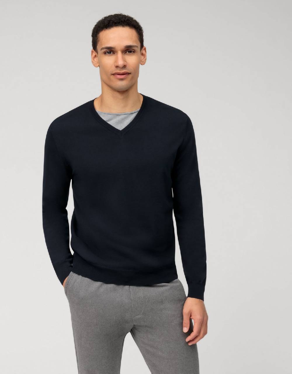 Olymp Pullover scollo a v blu olymp regular fit Hotsell