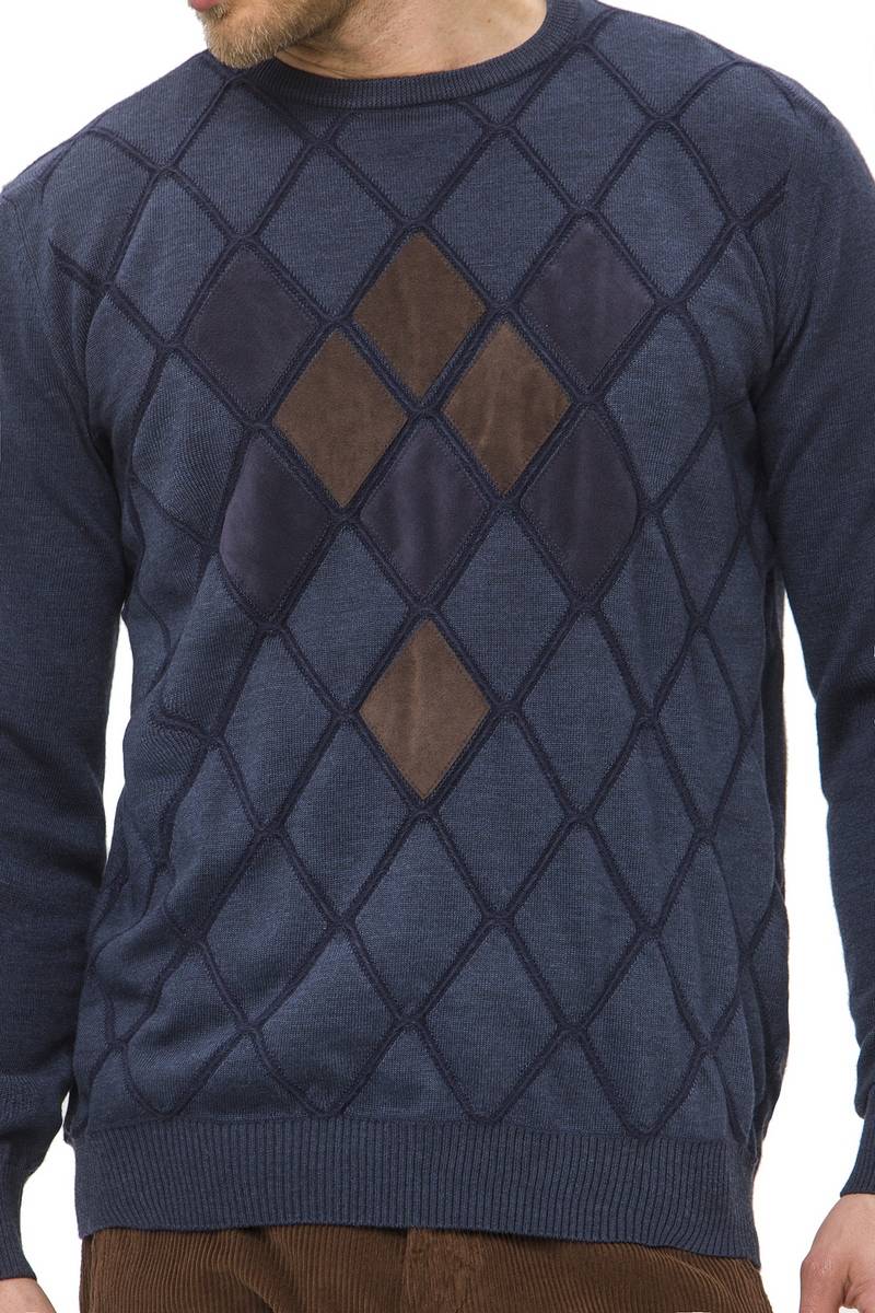 Green Coast Maglia blu girocollo green coast lana merinos zegna baruffa I Più Venduti
