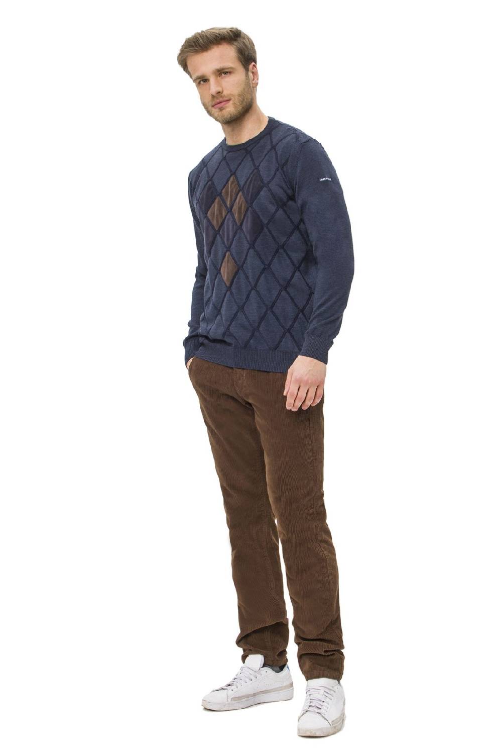 Green Coast Maglia blu girocollo green coast lana merinos zegna baruffa I Più Venduti