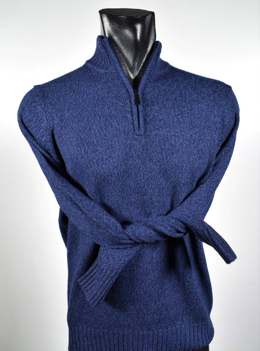 Cavalieri Milano Lupetto con zip cavalieri lana cashmere seta Vendite Flash
