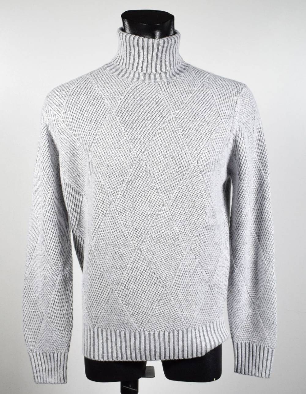 Cavalieri Milano Dolcevita intarsio vanisè cavalieri lana cashmere Nuova