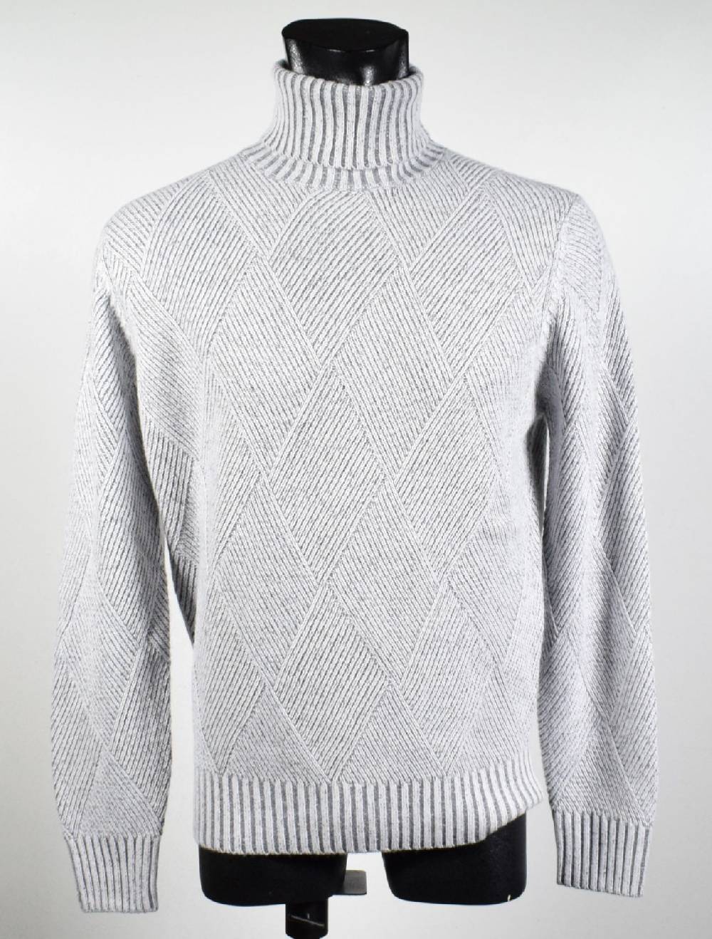 Cavalieri Milano Dolcevita intarsio vanisè cavalieri lana cashmere Nuova