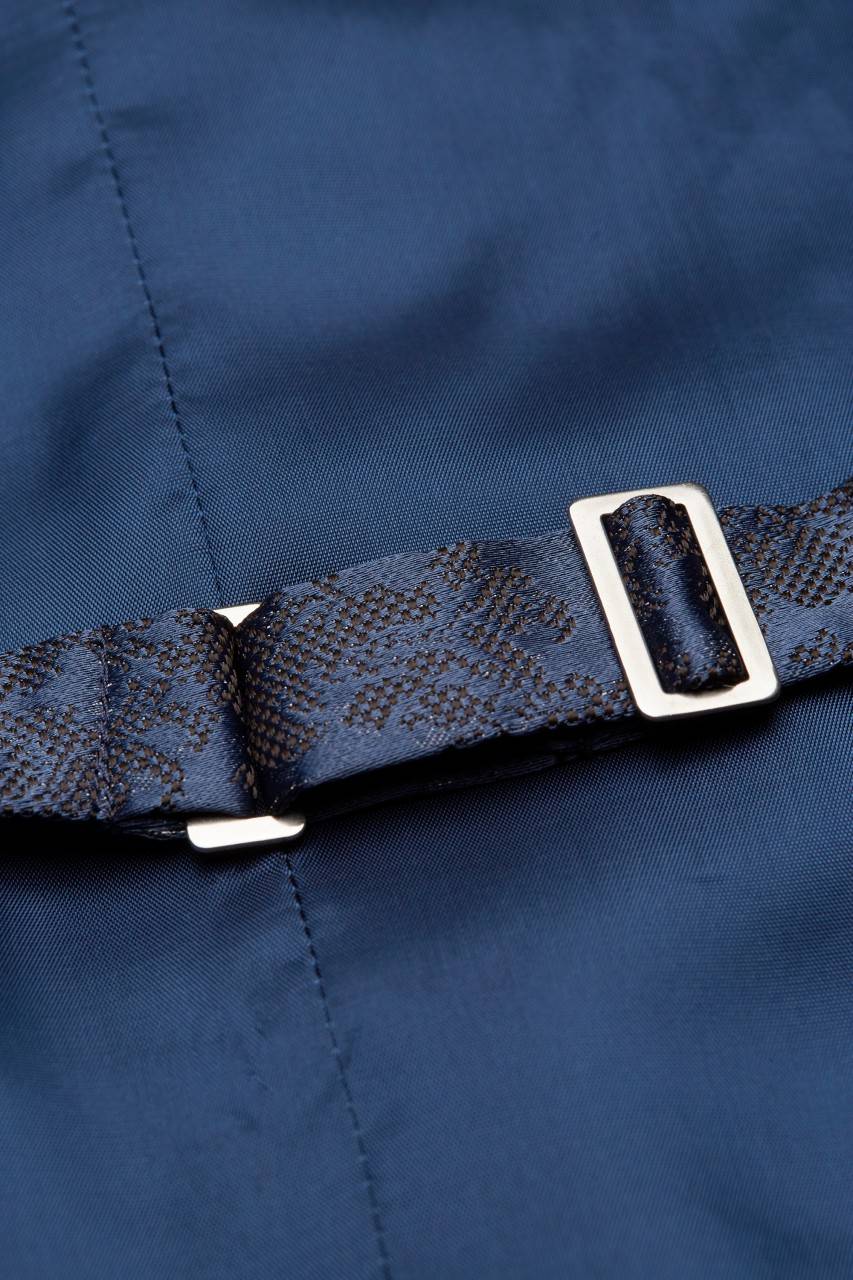 Digel Panciotto gilet blu completo di cravatta e pochette digel cerimonia Nuovo