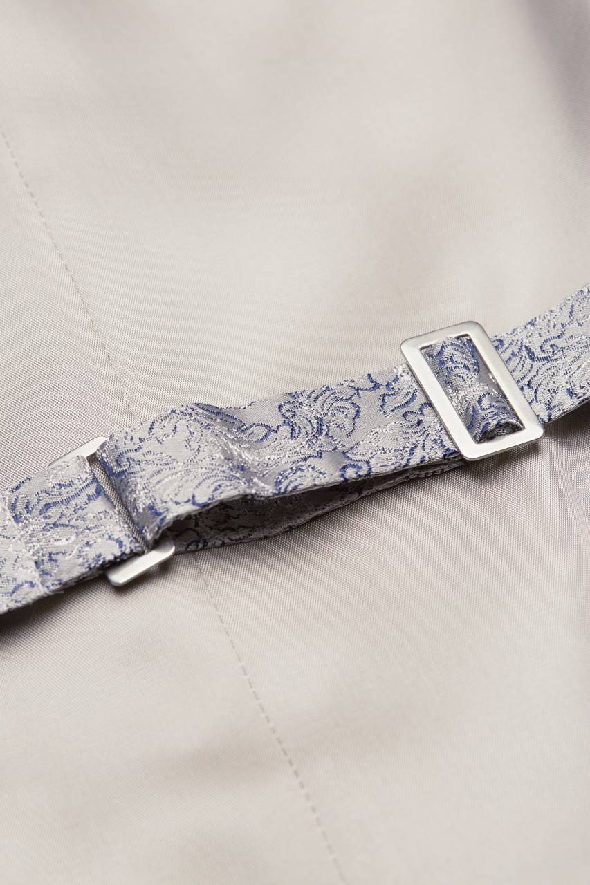 Digel Panciotto elegante cerimonia digel grigio perla con blu Vendita