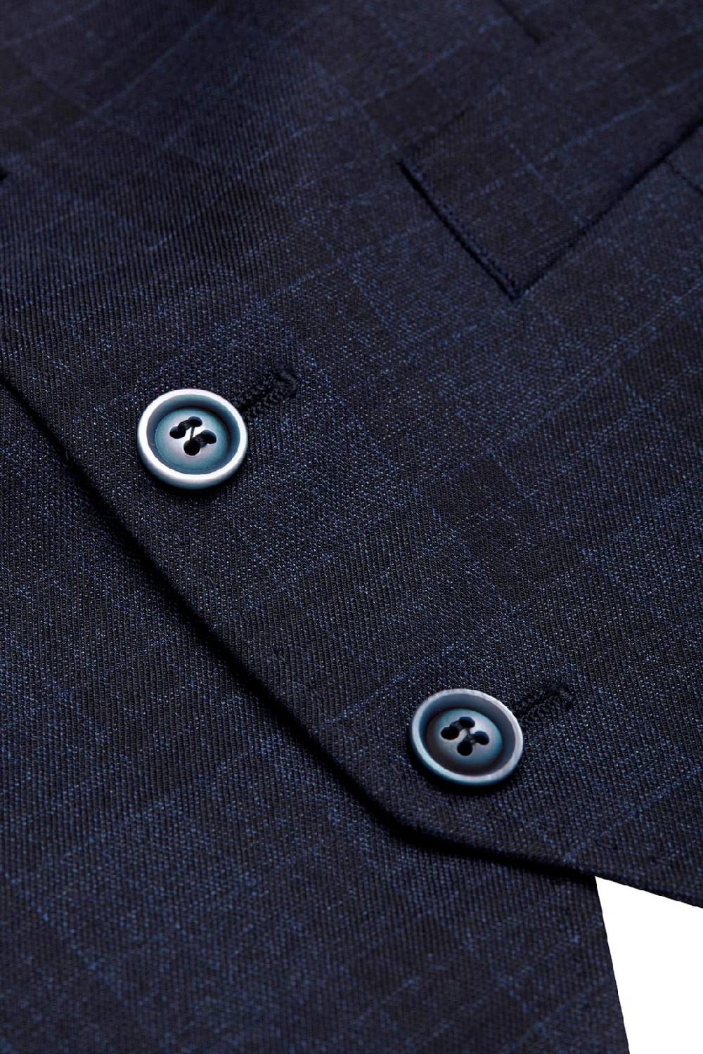 Digel Gilet panciotto moda digel blu a quadri fantasia principe di galles Spedizione Gratuita