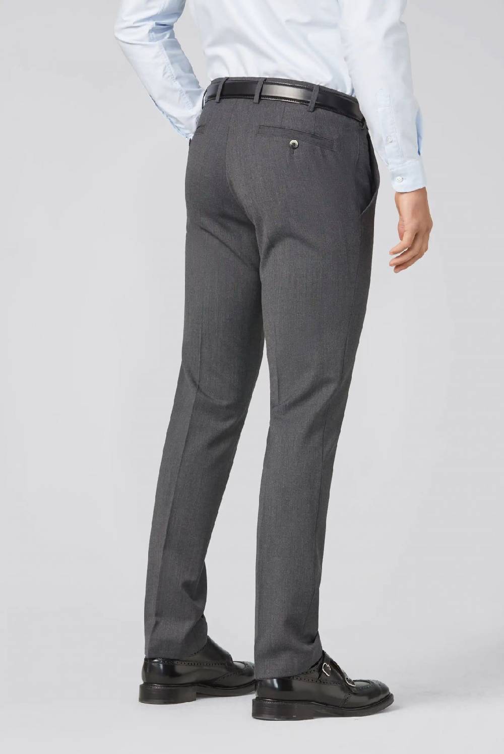 Meyer Pantalone meyer grigio medio in premium soft twill comfort fit Shopping Online