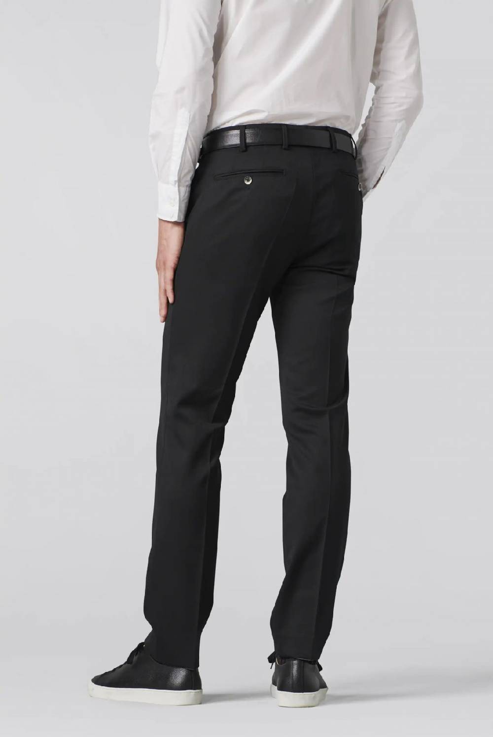 Meyer Pantalone meyer nero in twill teflon stretch Convenienza