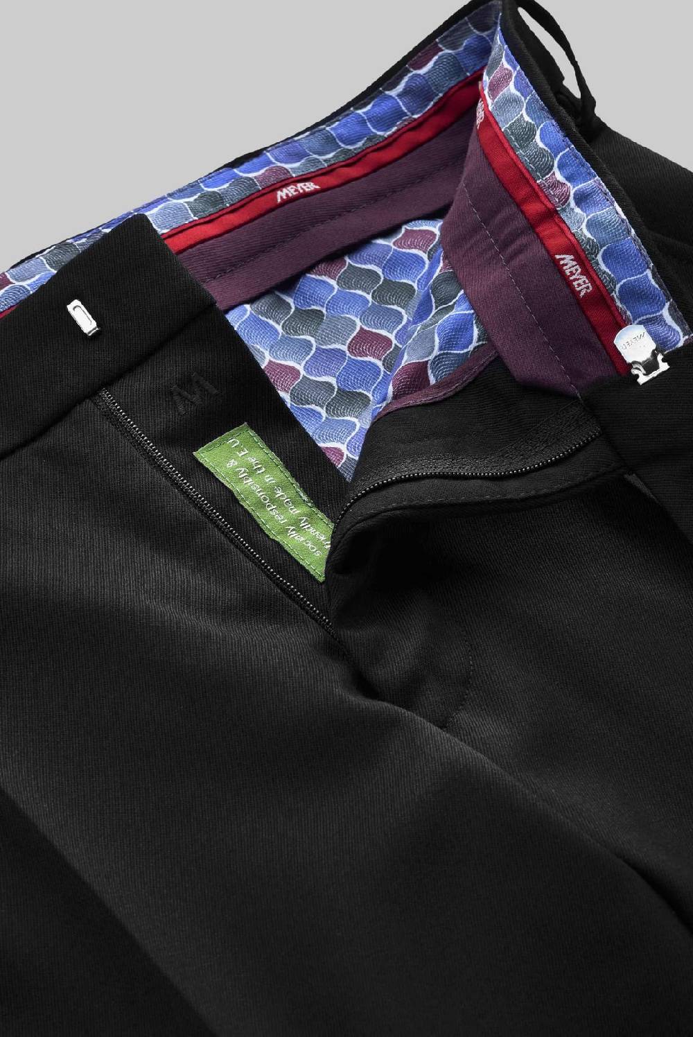 Meyer Pantalone meyer nero in twill teflon stretch Convenienza