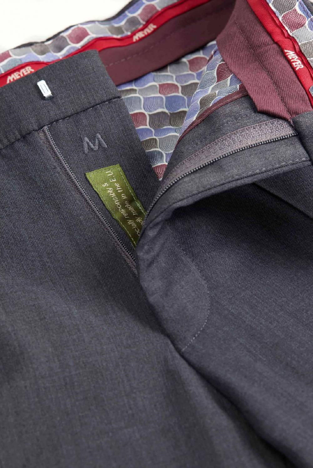 Meyer Pantalone grigio medio meyer travel twill modern fit Sconto