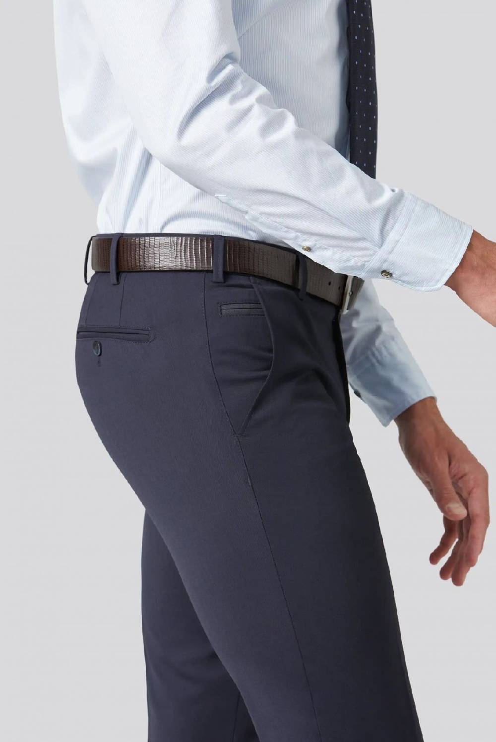 Meyer Pantalone blu meyer travel twill modern fit Discount Store per i nuovi prodotti