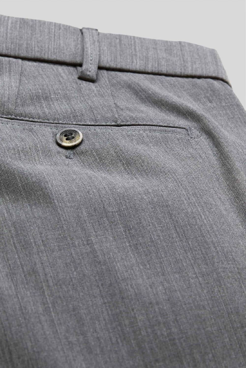 Meyer Pantalone grigio chiaro meyer travel twill modern fit Economico