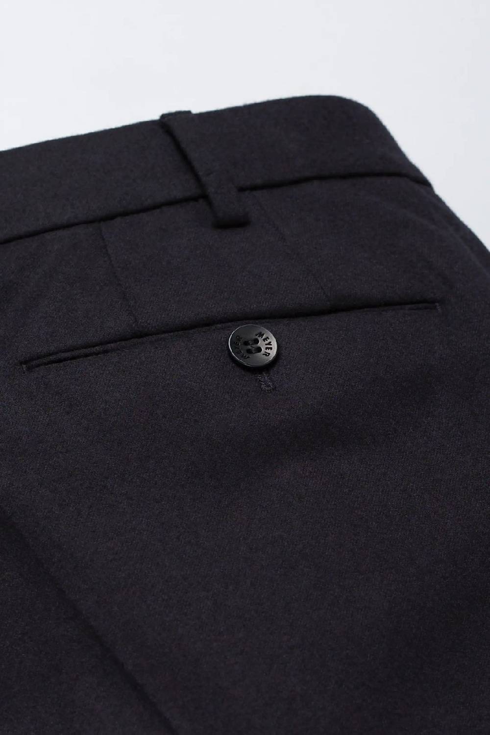 Meyer Pantalone blu meyer in flanella naturalmente caldo antipiega Outlet