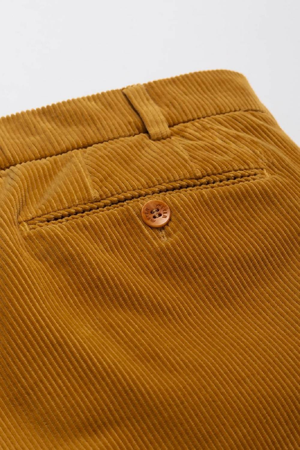 Meyer Pantalone color ambra meyer in velluto a coste luxury modern fit In Vendita