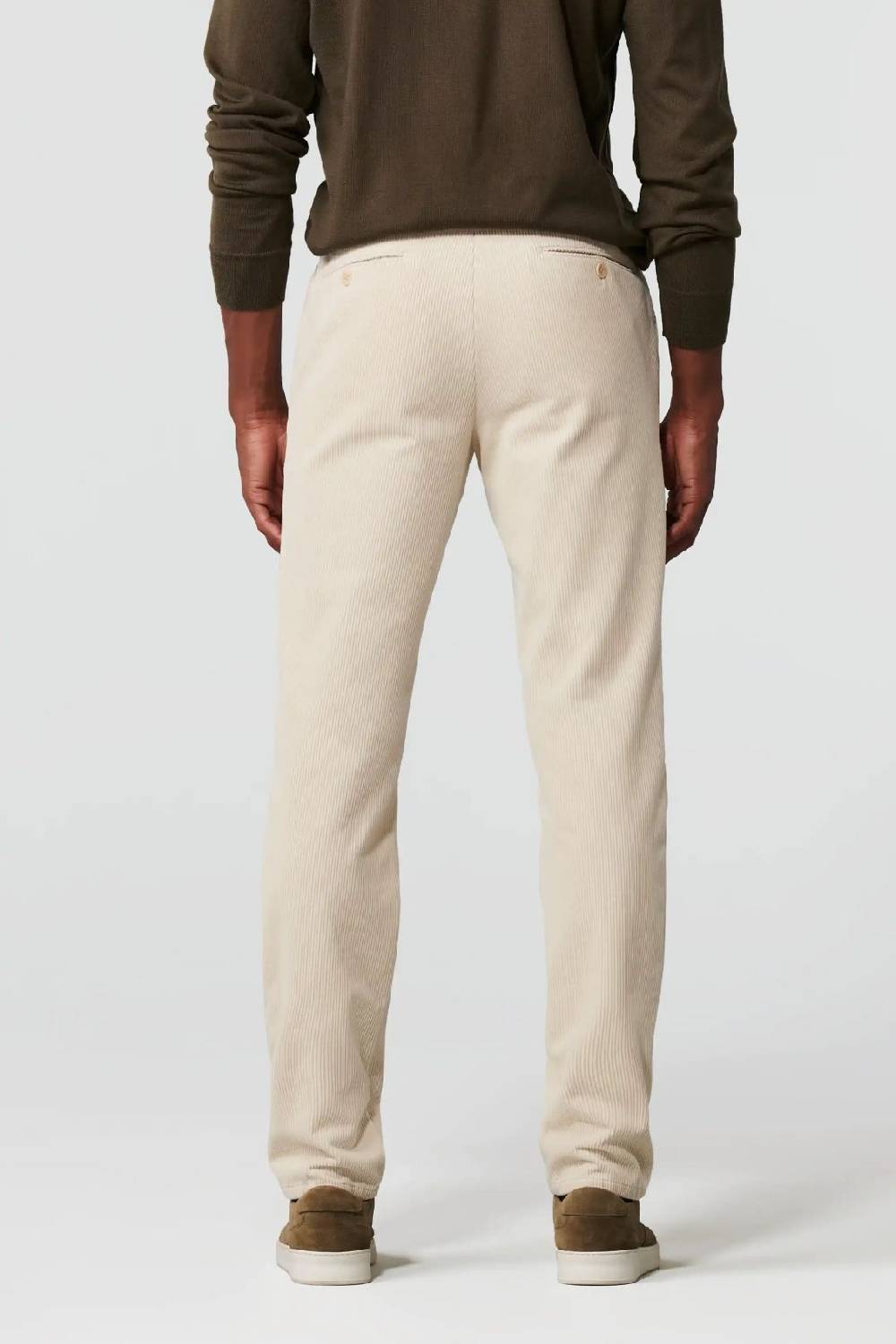 Meyer Pantalone avorio meyer in velluto a coste luxury modern fit Saldi
