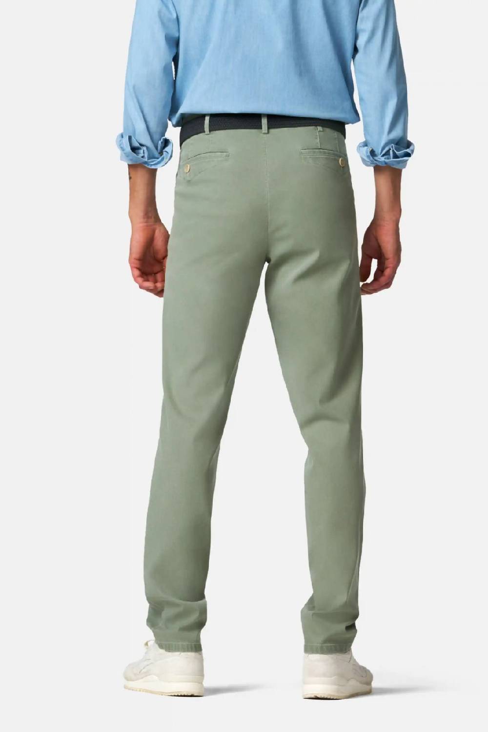 Meyer Pantalone modern fit verde salvia meyer cotone microstruttura stretch Offerte