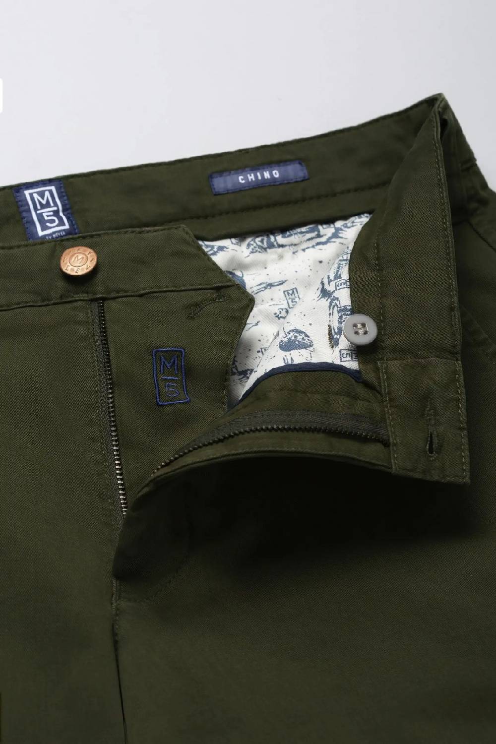 Meyer Pantalone regular fit verde cotone bio stretch m5 by meyer I Più Venduti