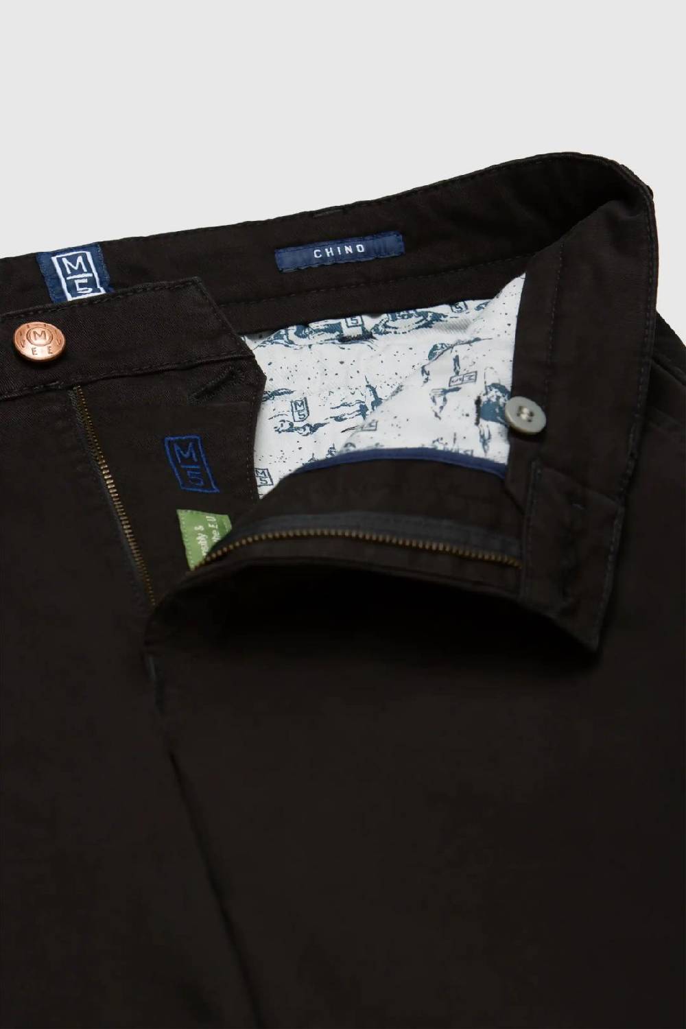 Meyer Pantalone regular fit nero cotone bio stretch m5 by meyer Vendite Flash