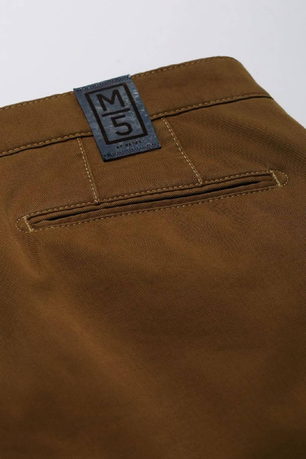 Meyer Pantalone regular fit caramello cotone bio stretch m5 by meyer In Saldo