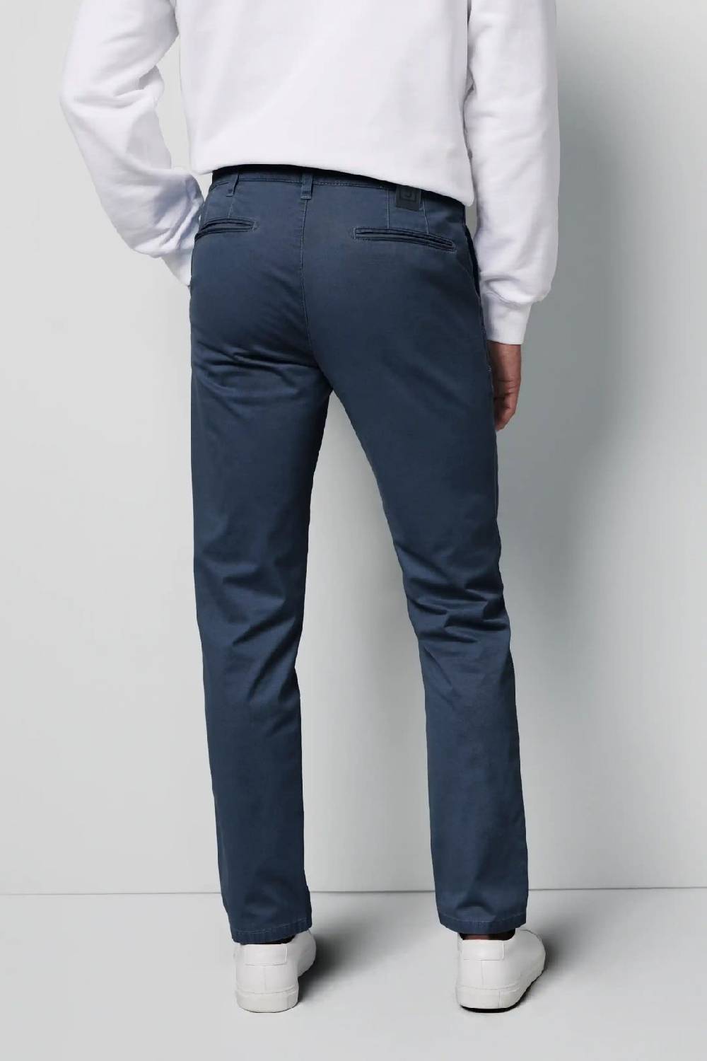 Meyer Pantalone regular fit blu marine cotone bio stretch m5 by meyer Nuova