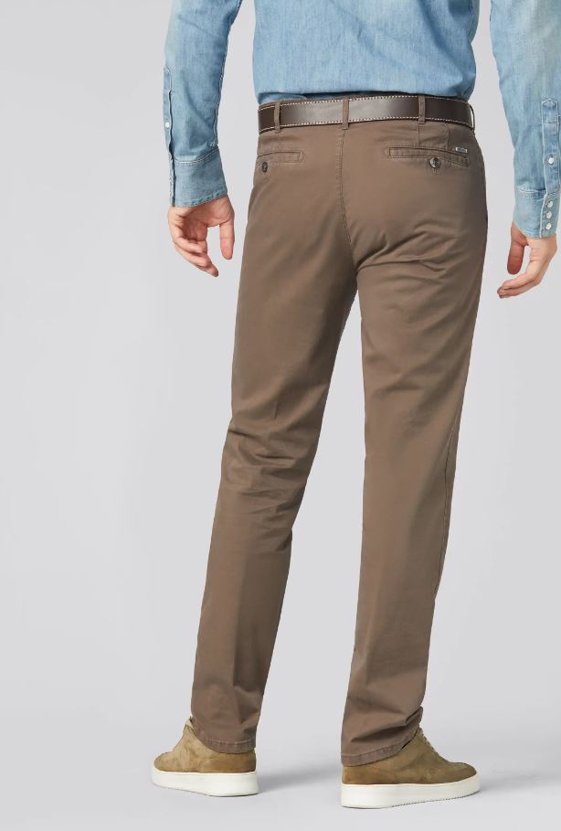 Meyer Pantalone color pietra meyer in cotone stretch drop quattro comfort fit Italy