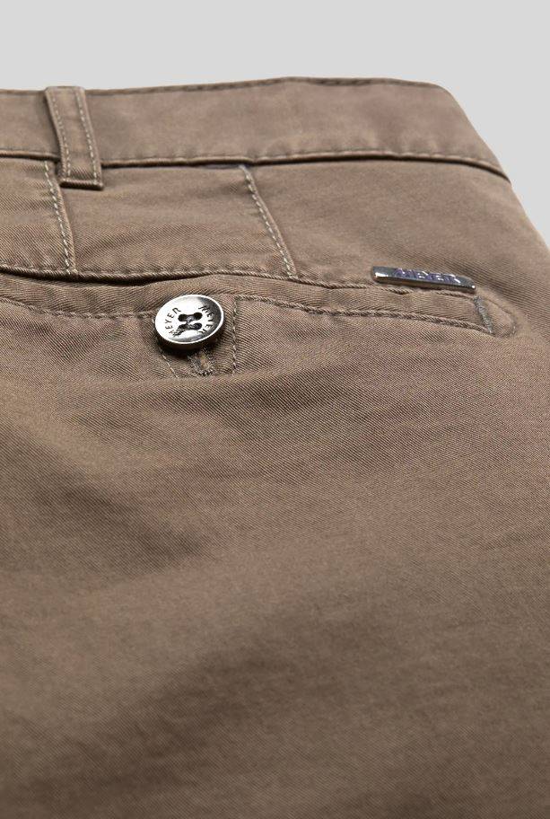 Meyer Pantalone color pietra meyer in cotone stretch drop quattro comfort fit Italy