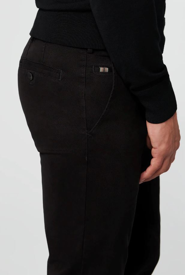 Meyer Pantalone nero meyer in cotone stretch drop quattro comfort fit Italia