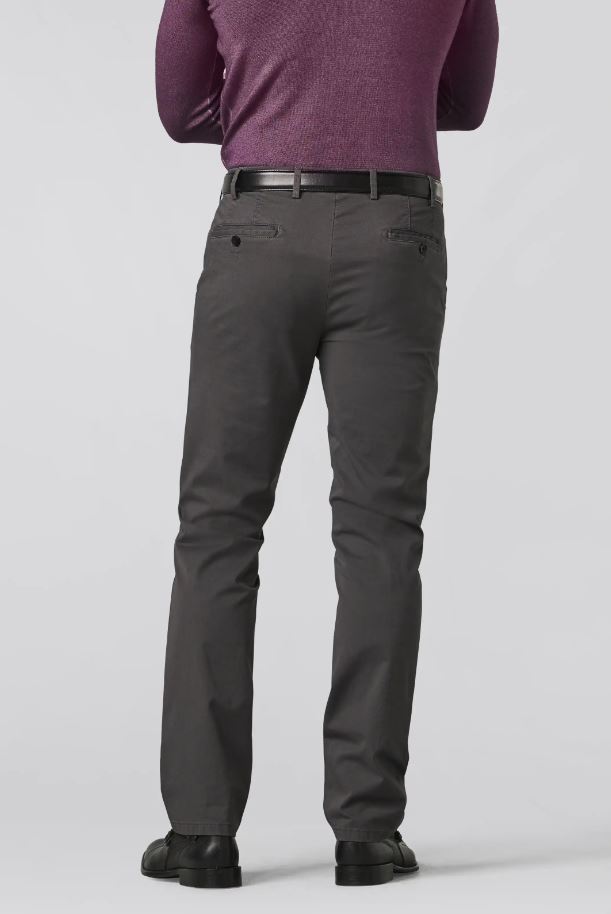 Meyer Pantalone grigio antracite meyer in cotone stretch drop quattro comfort fit 2025