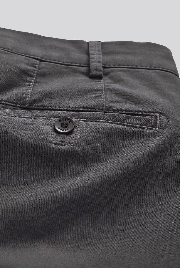 Meyer Pantalone grigio antracite meyer in cotone stretch drop quattro comfort fit 2025