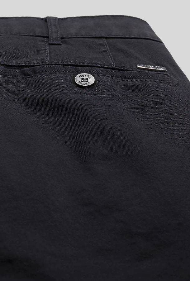 Meyer Pantalone blu meyer in cotone stretch drop quattro comfort fit Vendita