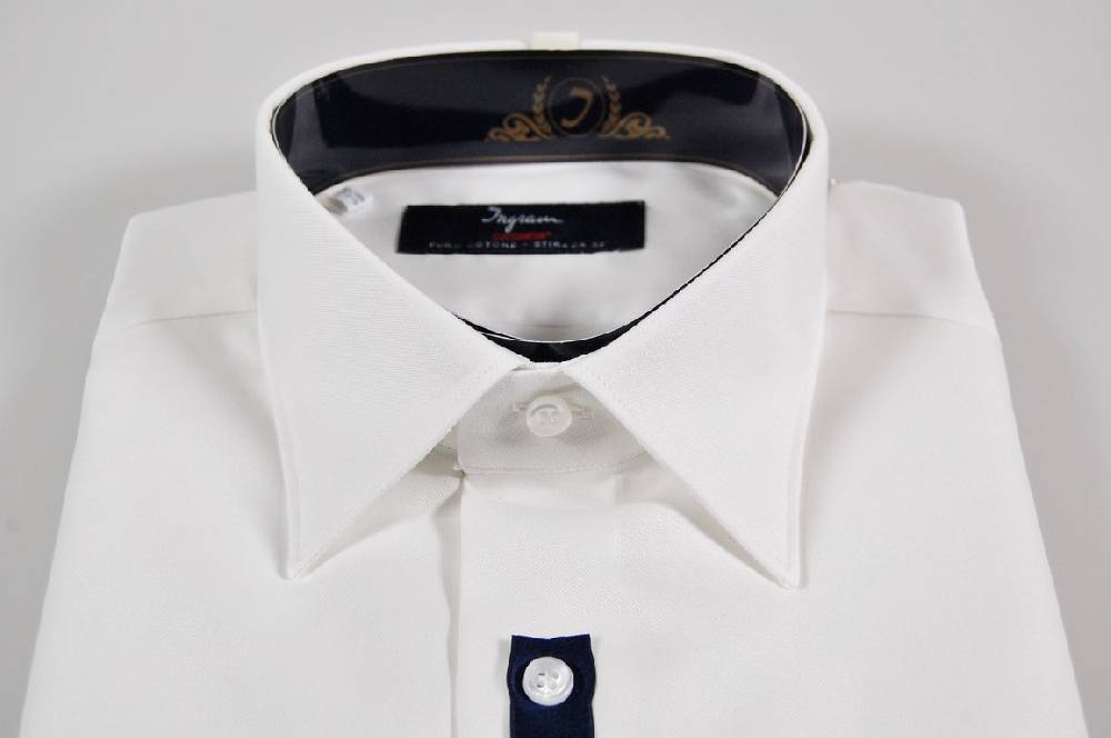 Ingram Camicia ingram no stiro cotone twill liscio vestibilità regolare Spedizione Gratuita