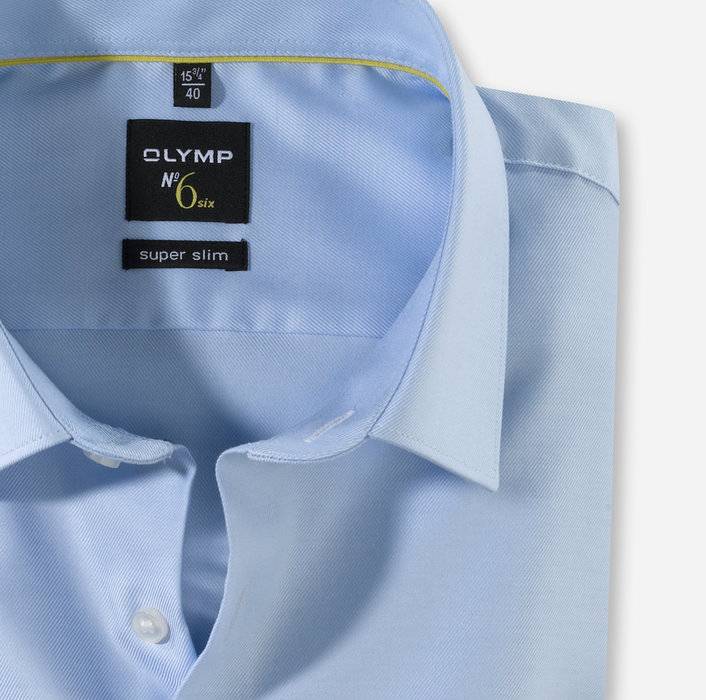 Olymp Camicia celeste super slim fit olymp cotone twill stretch Soddisfazione Garantita