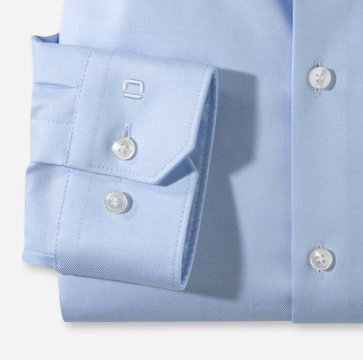 Olymp Camicia celeste super slim fit olymp cotone twill stretch Soddisfazione Garantita