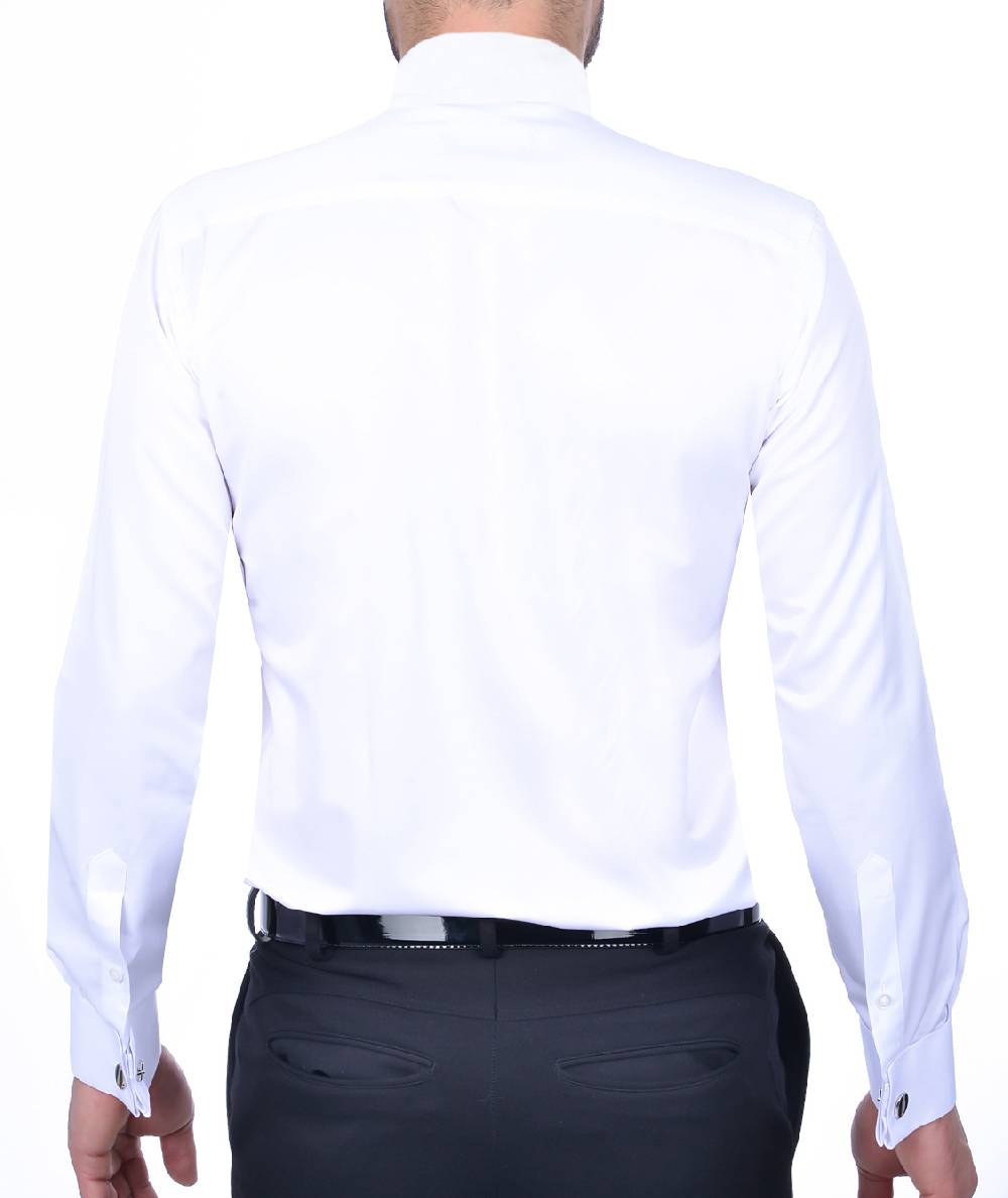 Baggi Camicia da cerimonia slim fit baggi collo diplomatico Qualità Garantita