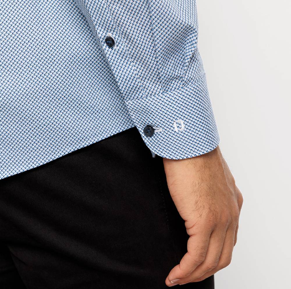 Olymp Camicia olymp level five slim fit olymp cotone stretch stampato Acquista Ora