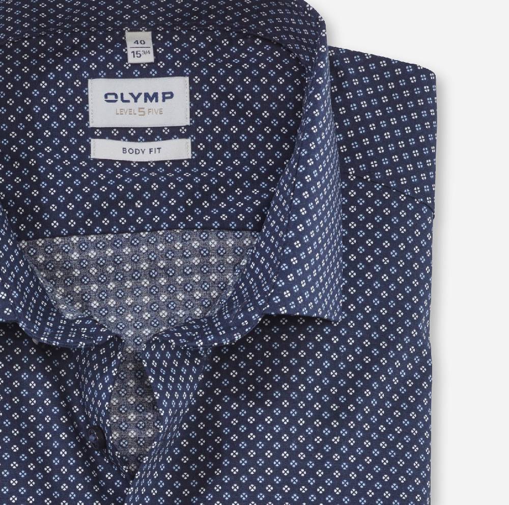 Olymp Camicia slim fit olymp cotone stretch stampato Consegna Veloce