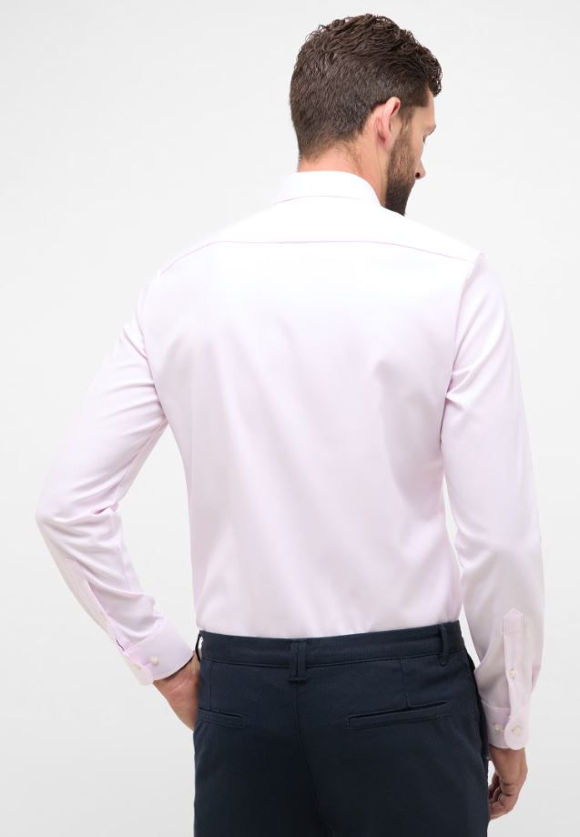 Eterna Camicia rosa eterna slim fit collo francese cotone cover Prezzo Ridotto