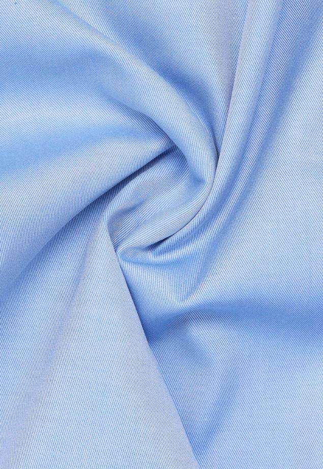 Eterna Camicia azzurra eterna slim fit collo francese cotone cover Sottocosto